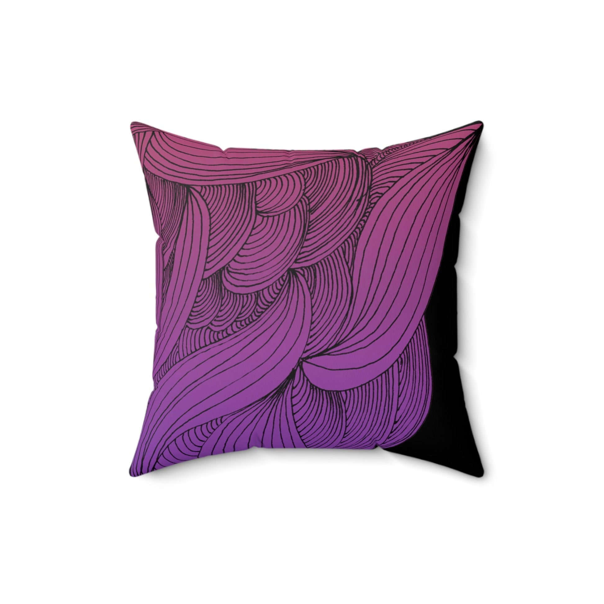 Whispers of Comfort-Spun Polyester Square Pillow