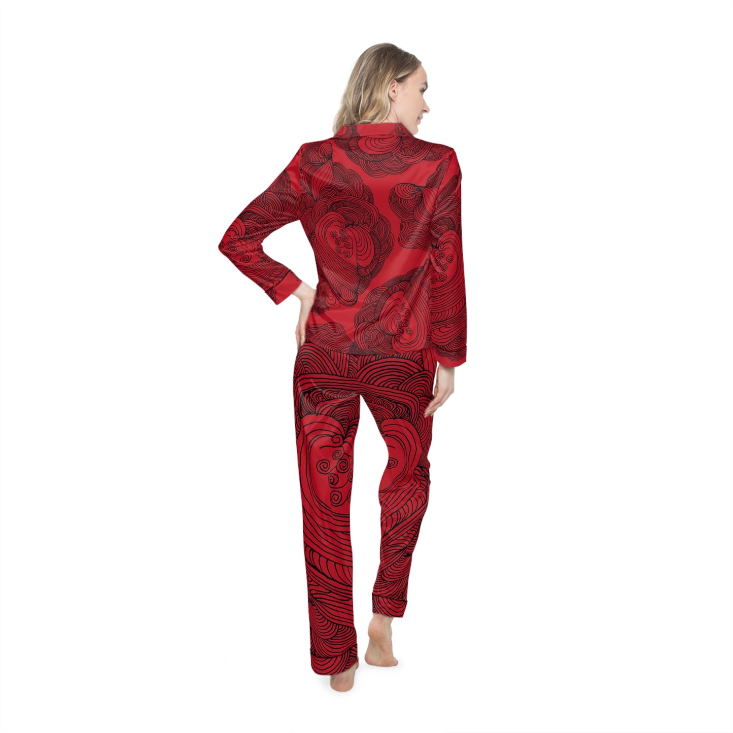 Women's Satin Pajama Set - Elegant Sleepwear