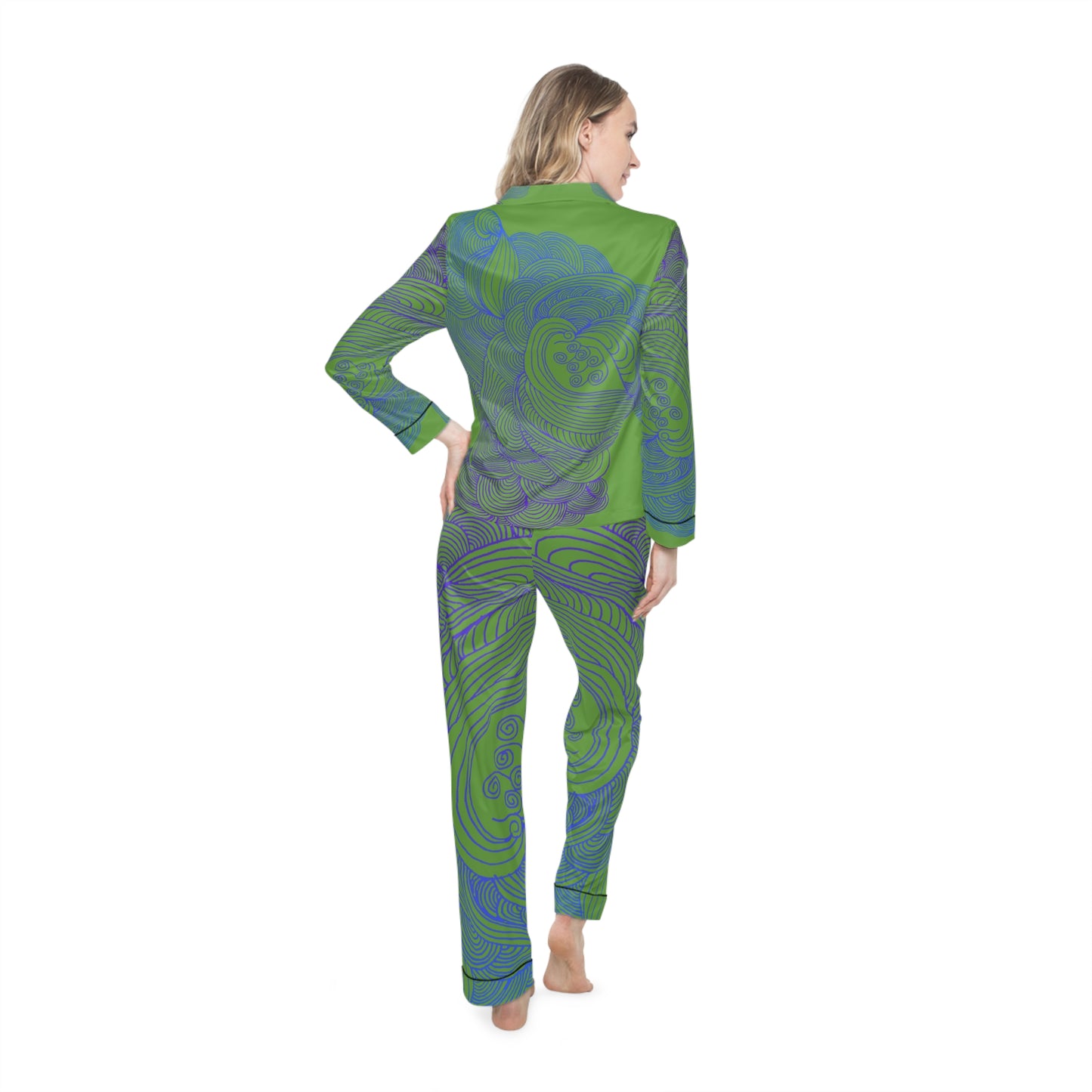 Women's Satin Pajama Set - Elegant Sleepwear