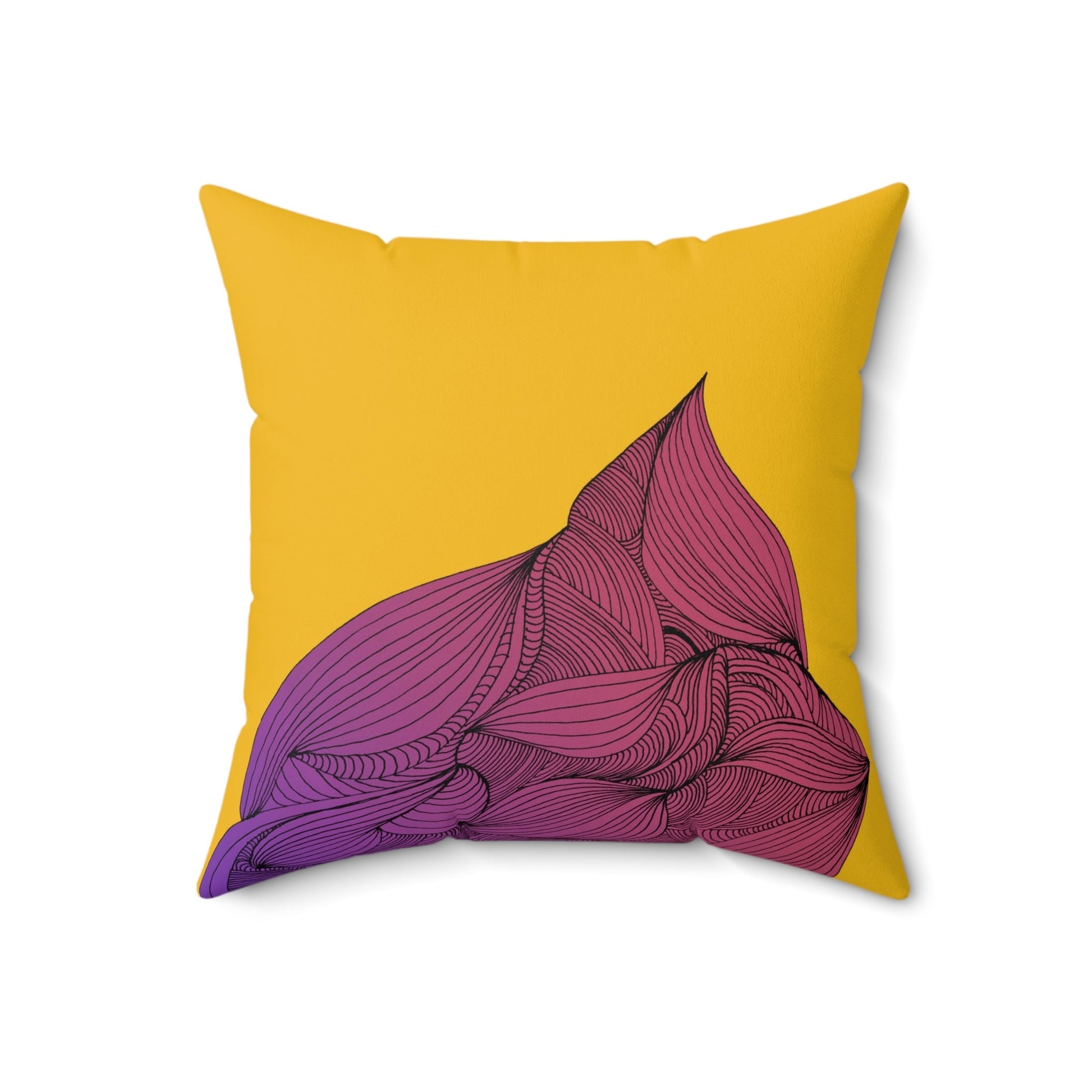 Whispers of Comfort-Spun Polyester Square Pillow