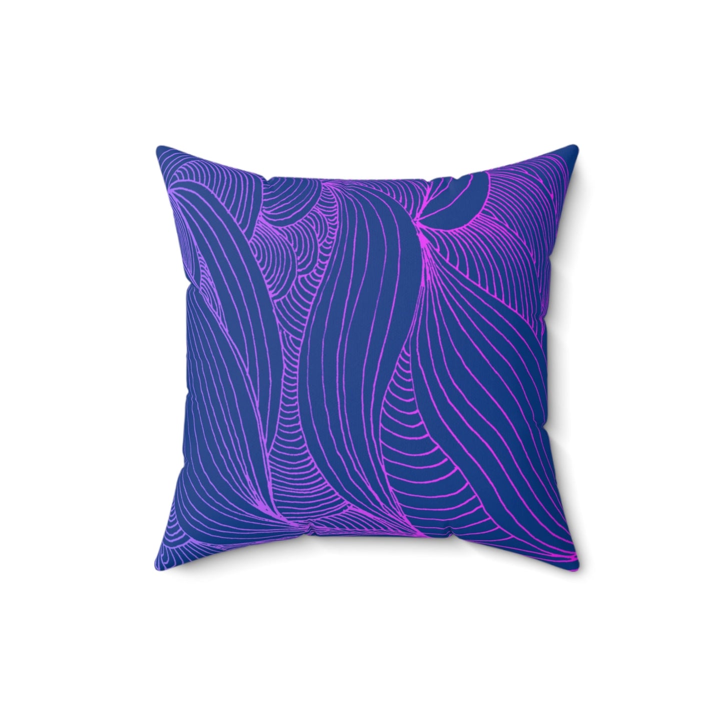 Whispers of Comfort-Spun Polyester Square Pillow