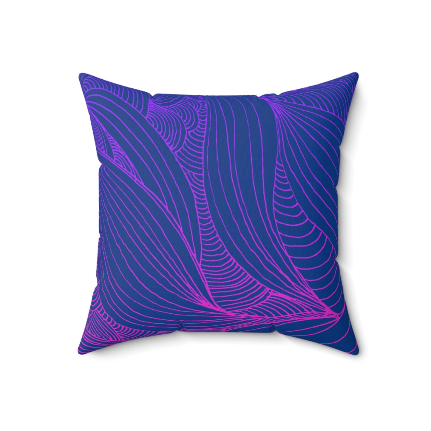 Whispers of Comfort-Spun Polyester Square Pillow