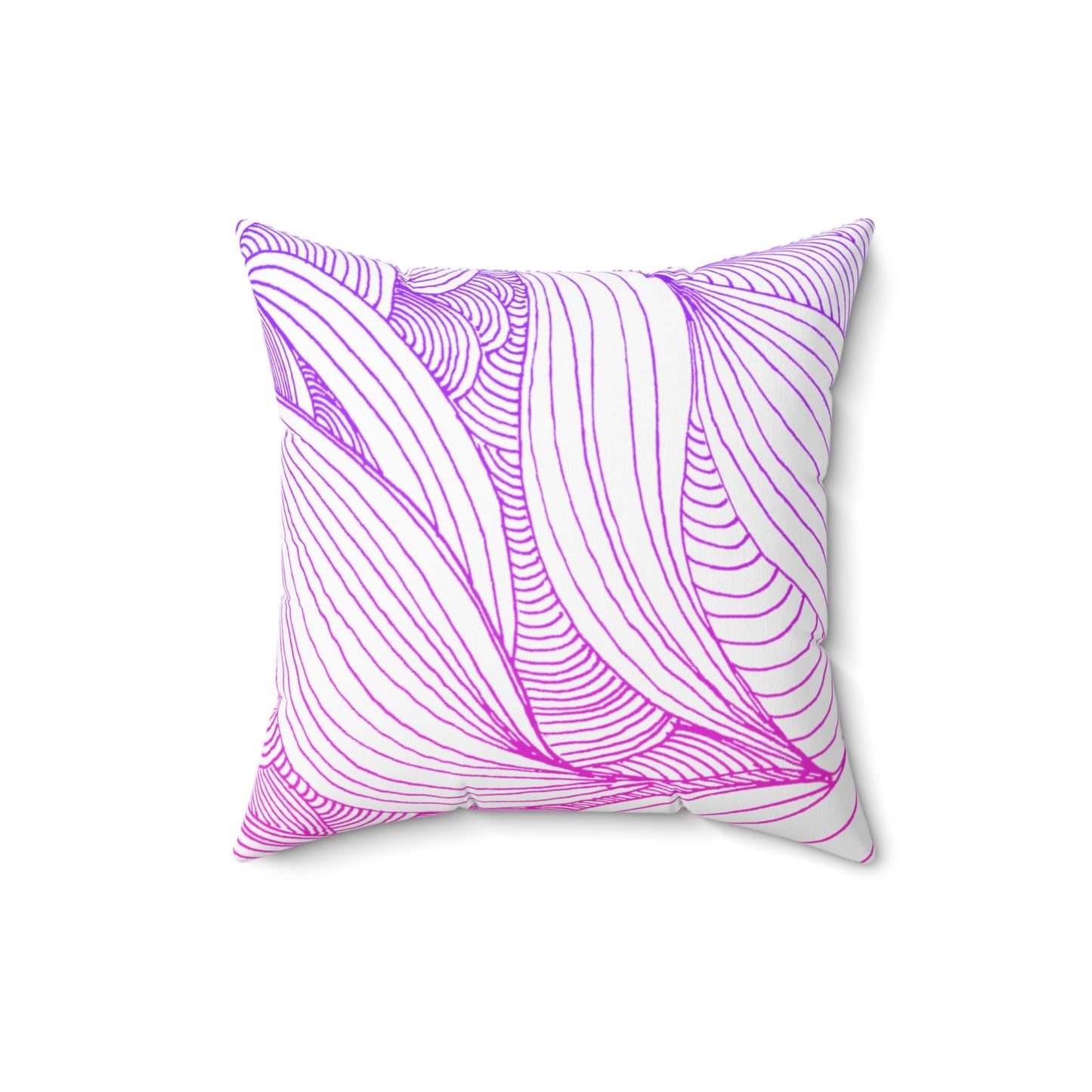 Whispers of Comfort-Spun Polyester Square Pillow