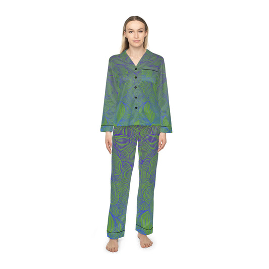 Women's Satin Pajama Set - Elegant Sleepwear