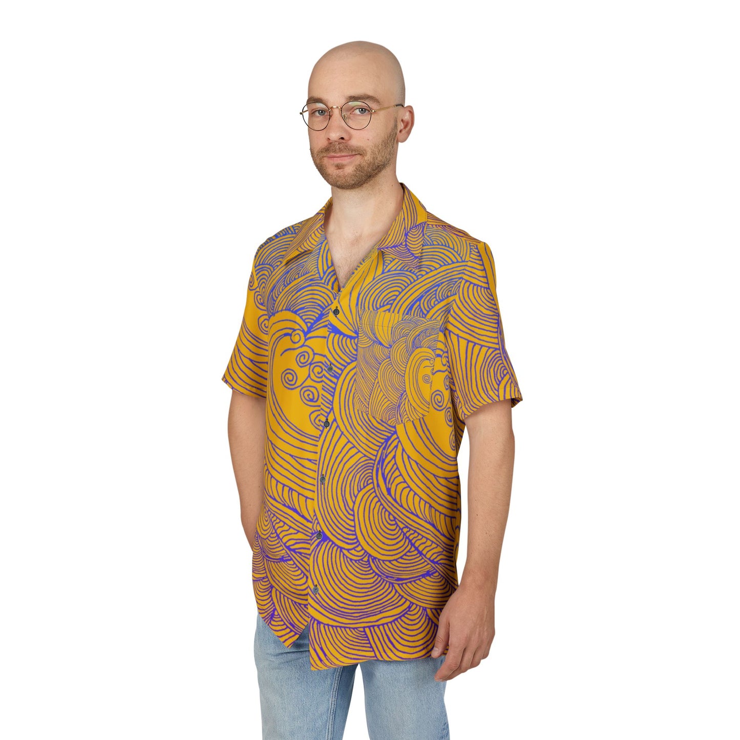 Unisex Hawaiian Button-Down Shirt - Tropical Summer Vibes