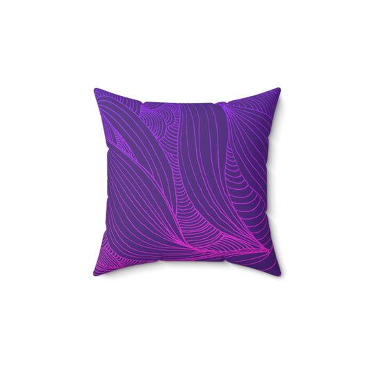 Whispers of Comfort-Spun Polyester Square Pillow