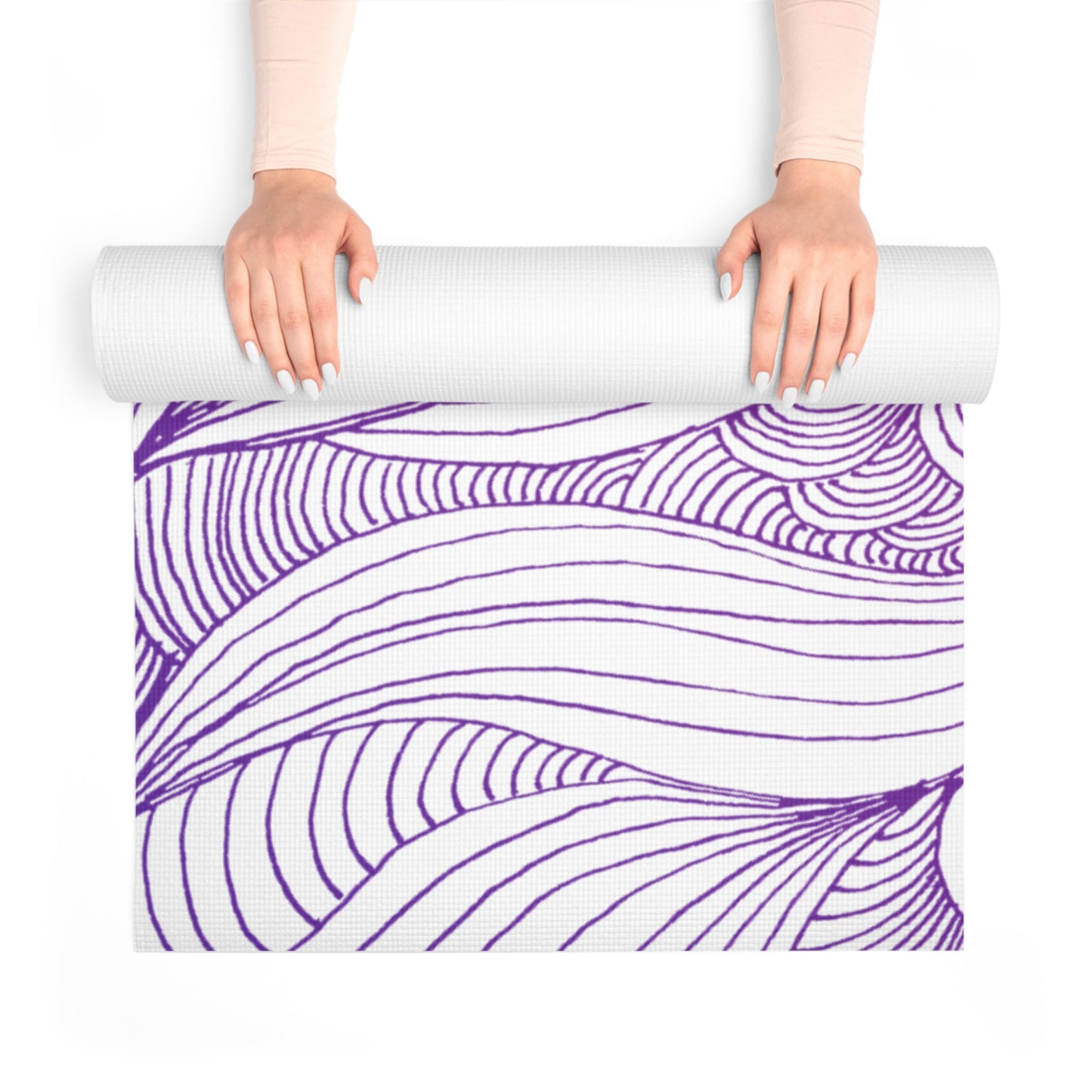 Tranquil Waves Foam Yoga Mat - Comfortable Non-Slip Exercise Mat for All Levels