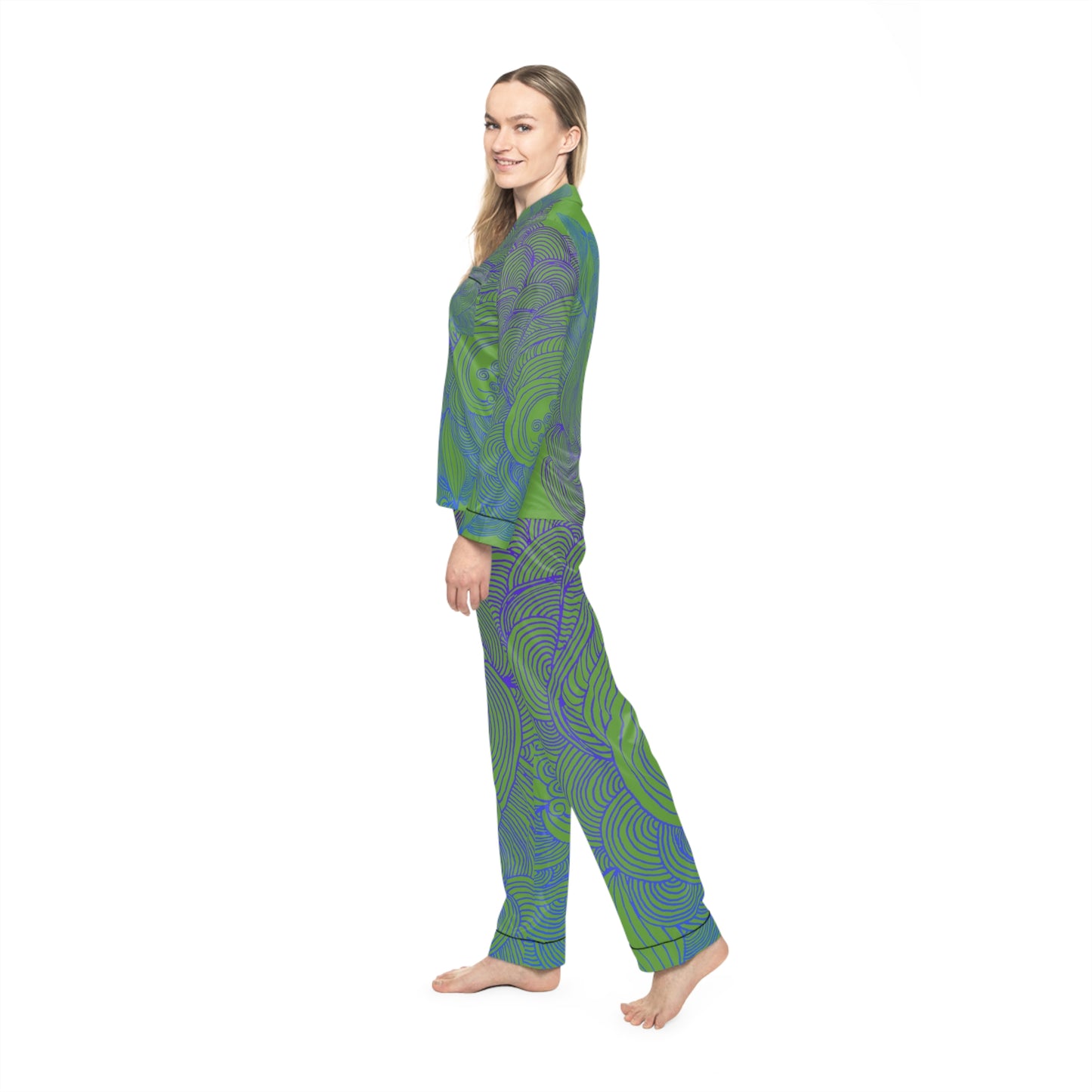 Women's Satin Pajama Set - Elegant Sleepwear
