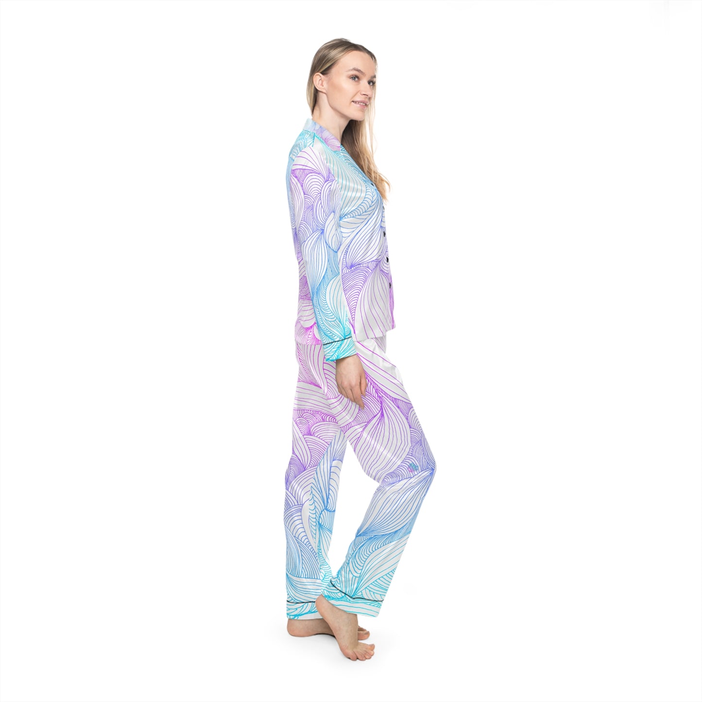 Women's Satin Pajama Set - Elegant Sleepwear