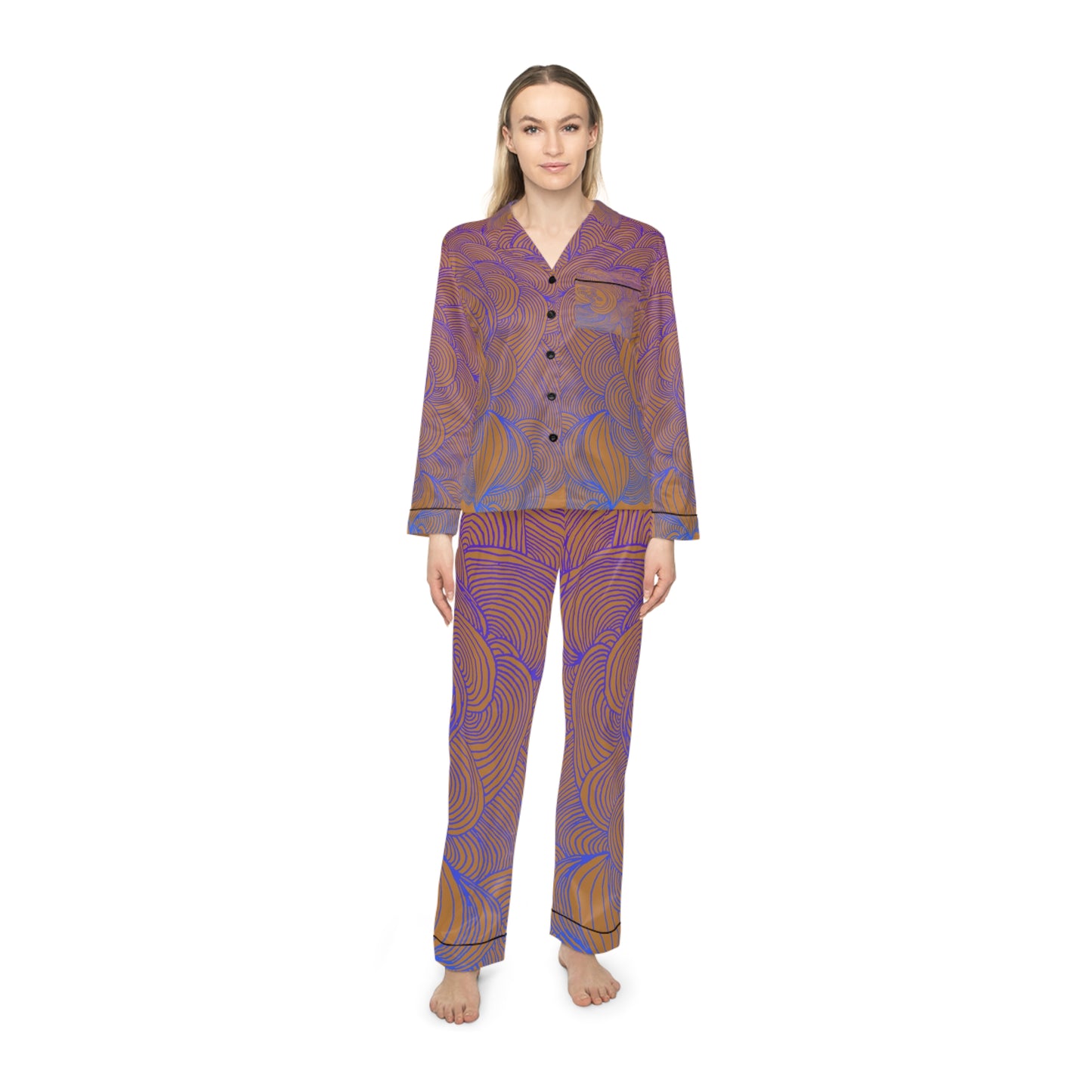 Women's Satin Pajama Set - Elegant Sleepwear