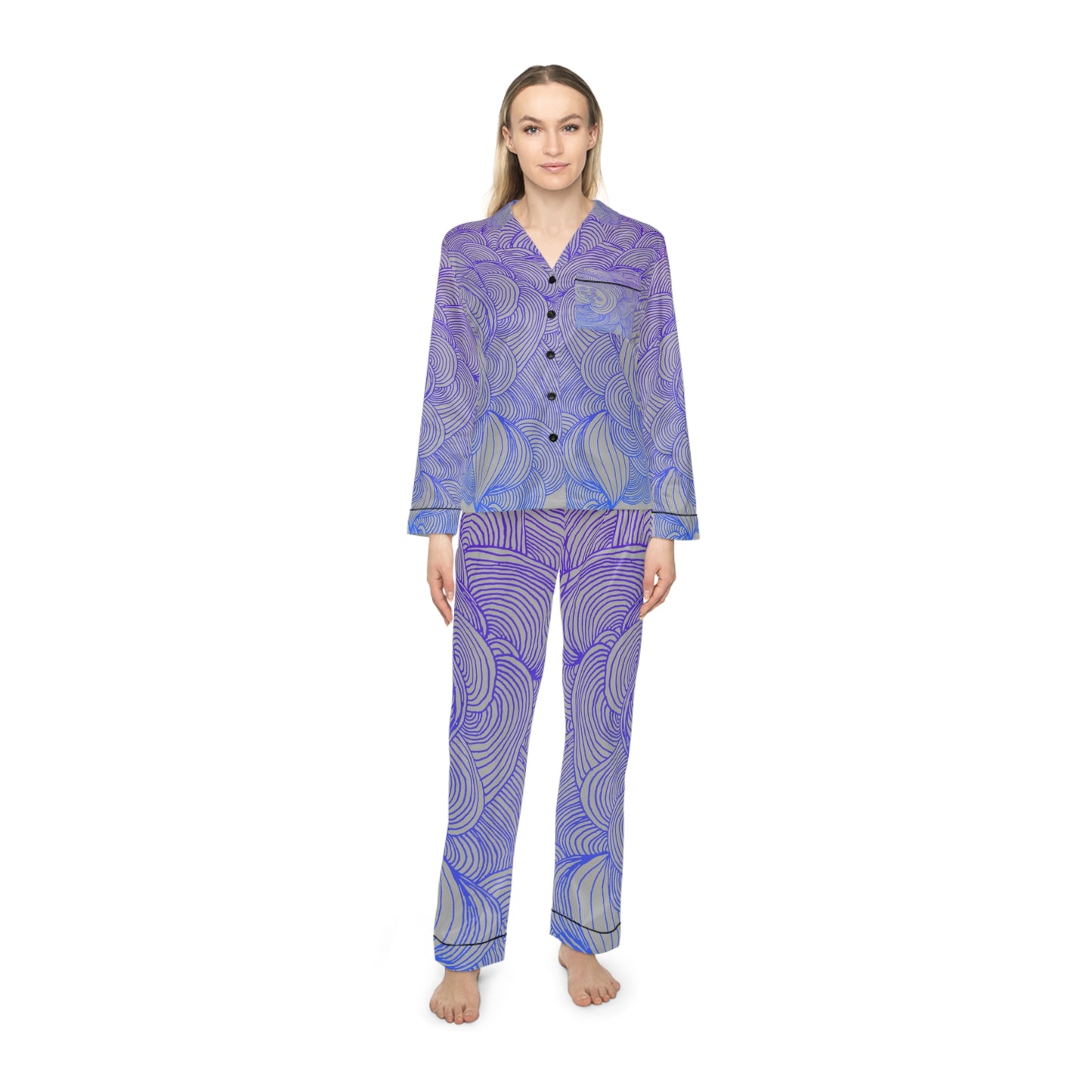 Women's Satin Pajama Set - Elegant Sleepwear
