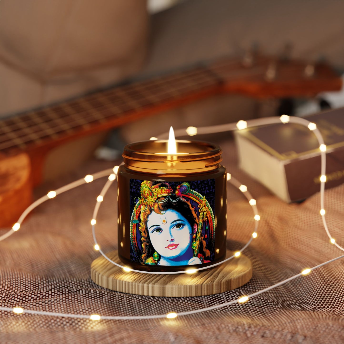 Illuminating Aromatic Floral Soy Candle in Amber Jar - Multi-Size Relaxation Spa Gift
