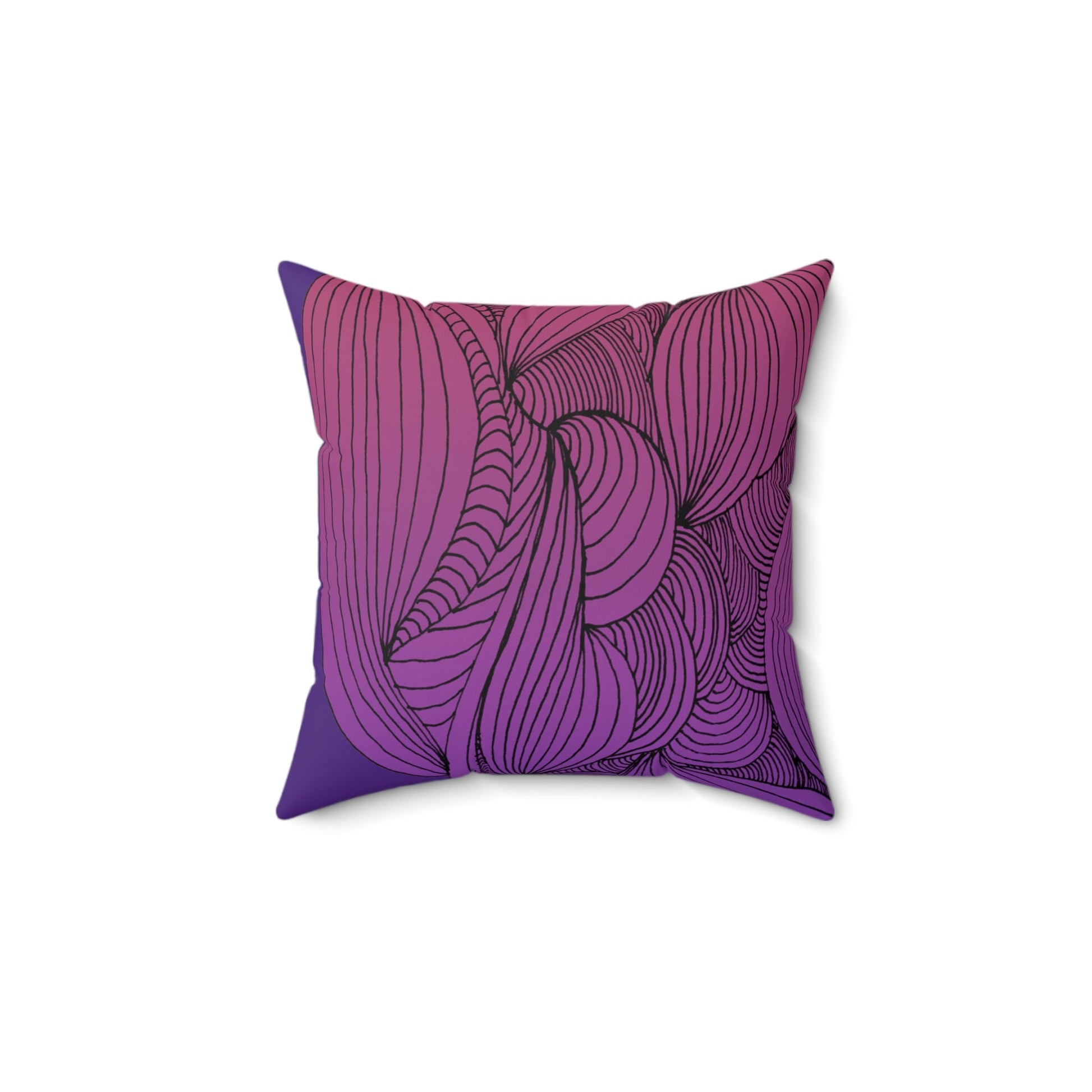 Whispers of Comfort-Spun Polyester Square Pillow