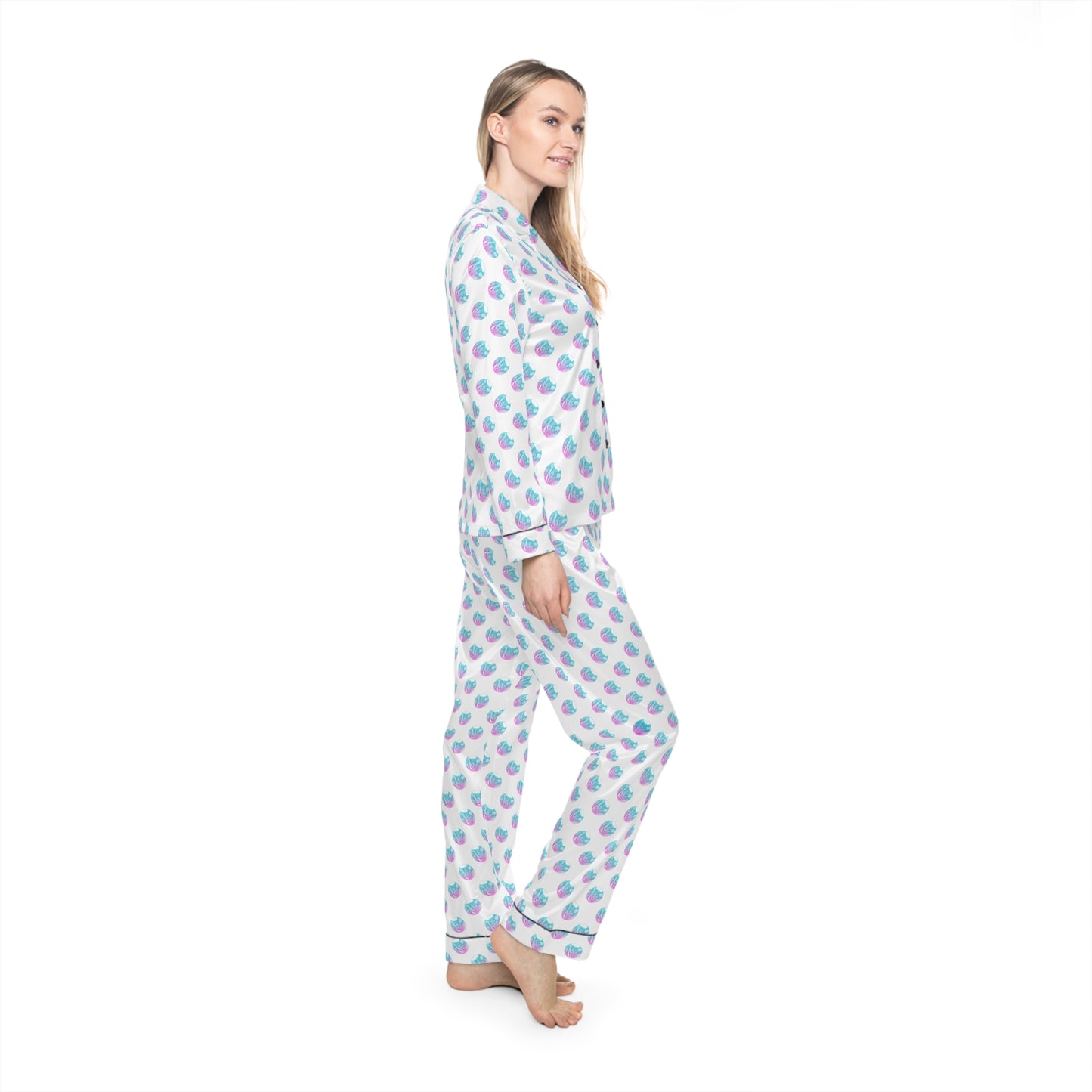 Women's Satin Pajama Set - Elegant Sleepwear