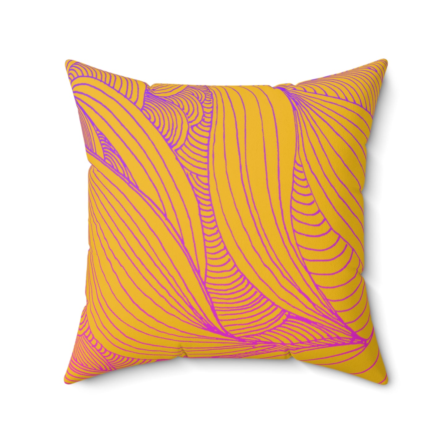Whispers of Comfort-Spun Polyester Square Pillow