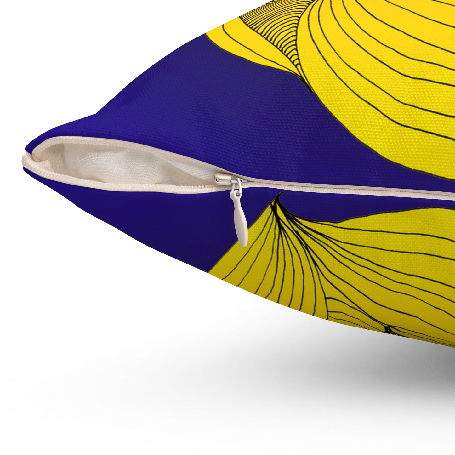 Whispers of Comfort-Spun Polyester Square Pillow