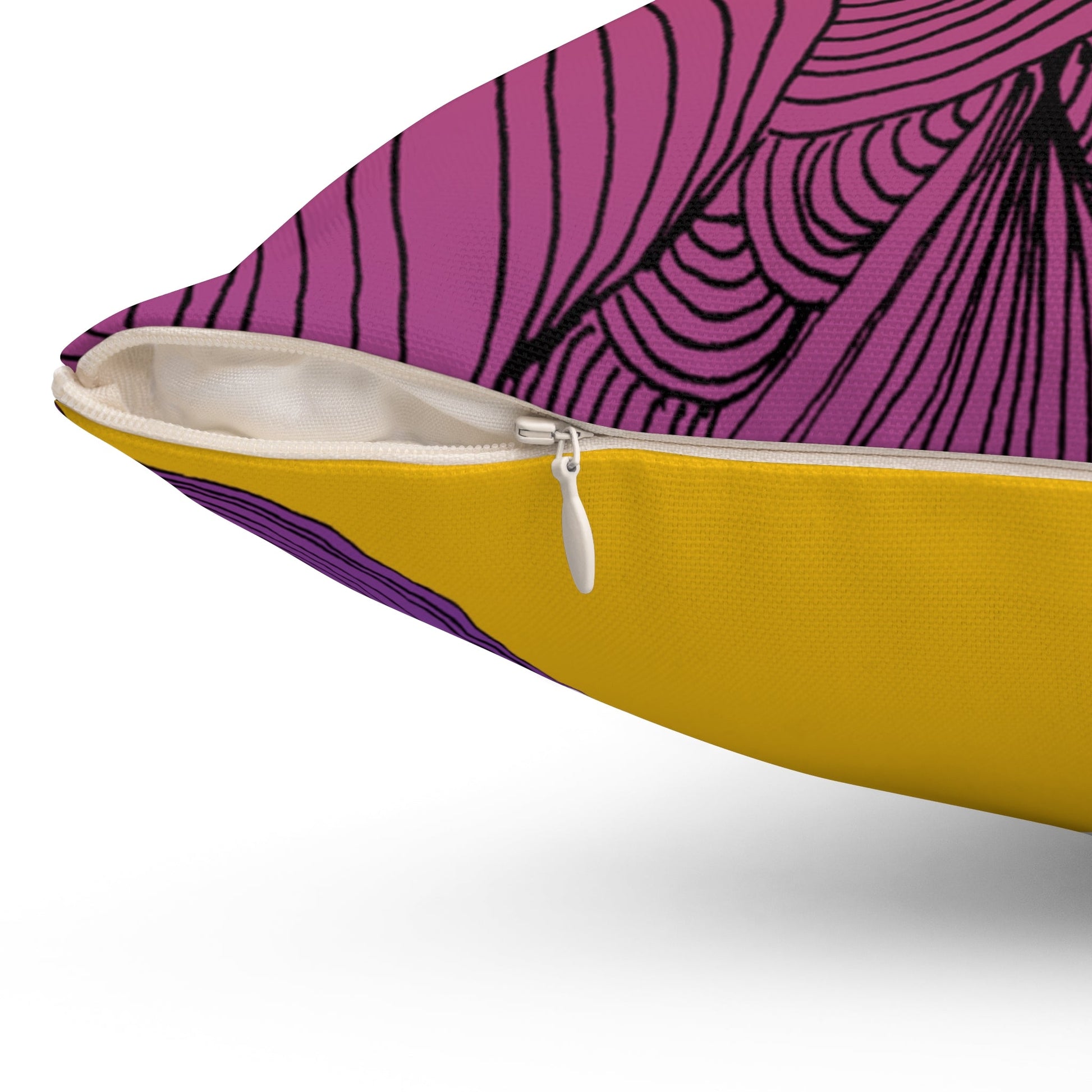 Whispers of Comfort-Spun Polyester Square Pillow