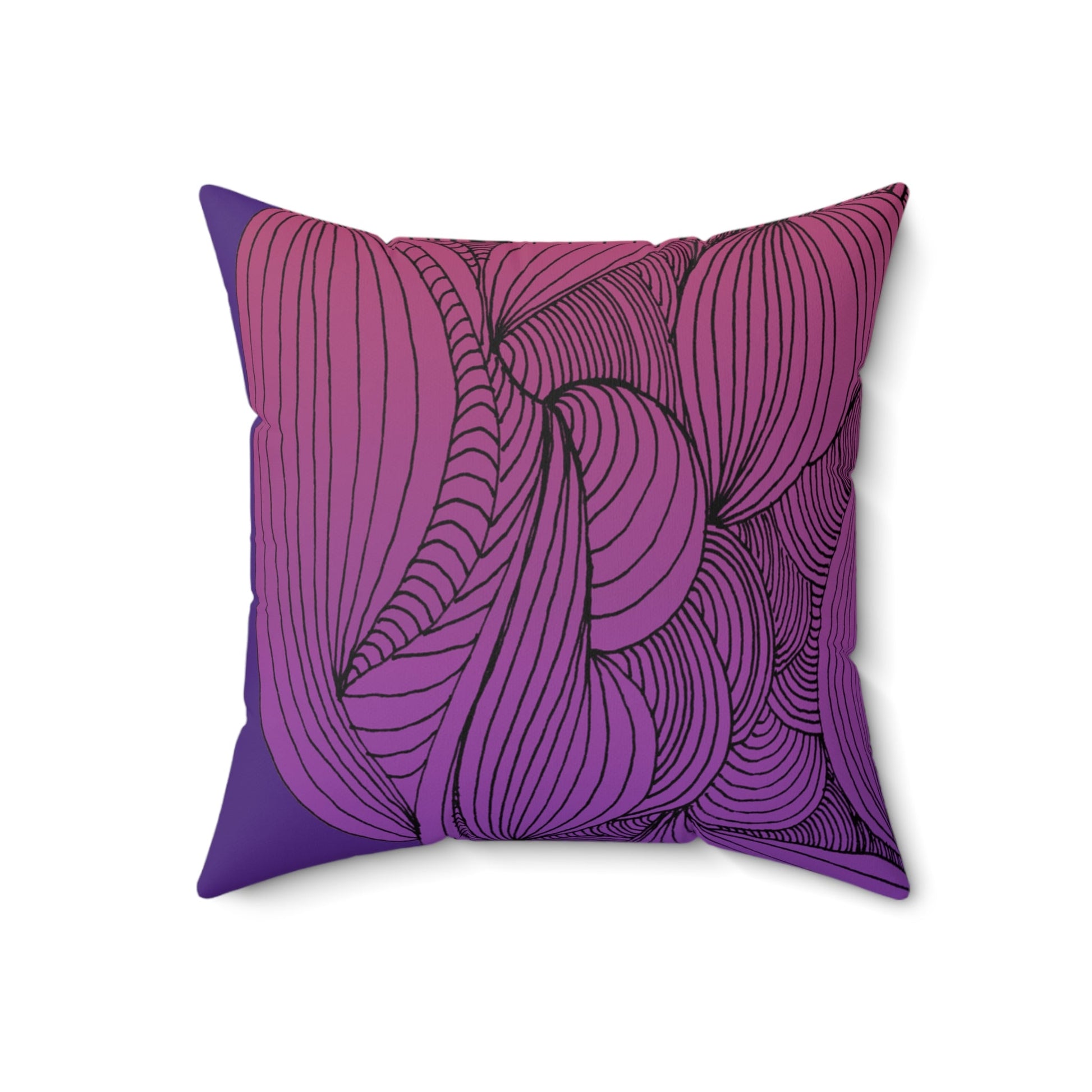 Whispers of Comfort-Spun Polyester Square Pillow