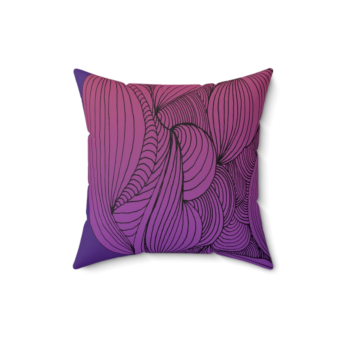 Whispers of Comfort-Spun Polyester Square Pillow