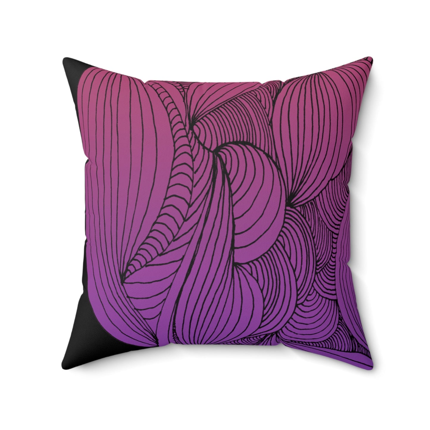 Whispers of Comfort-Spun Polyester Square Pillow