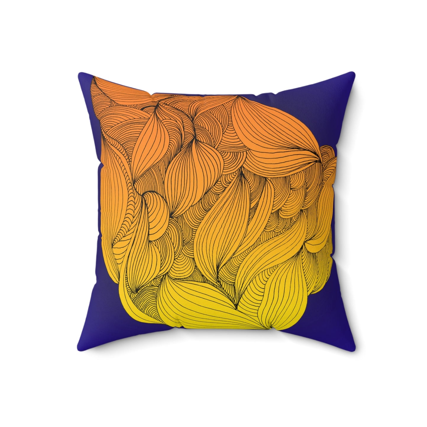 Whispers of Comfort-Spun Polyester Square Pillow