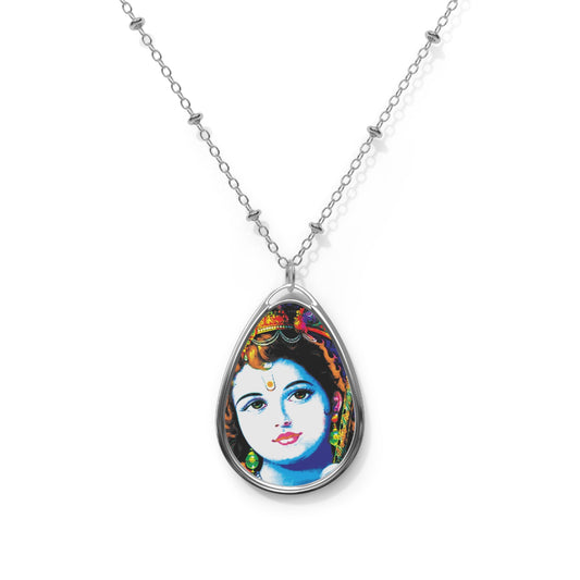 Krishna Oval Necklace