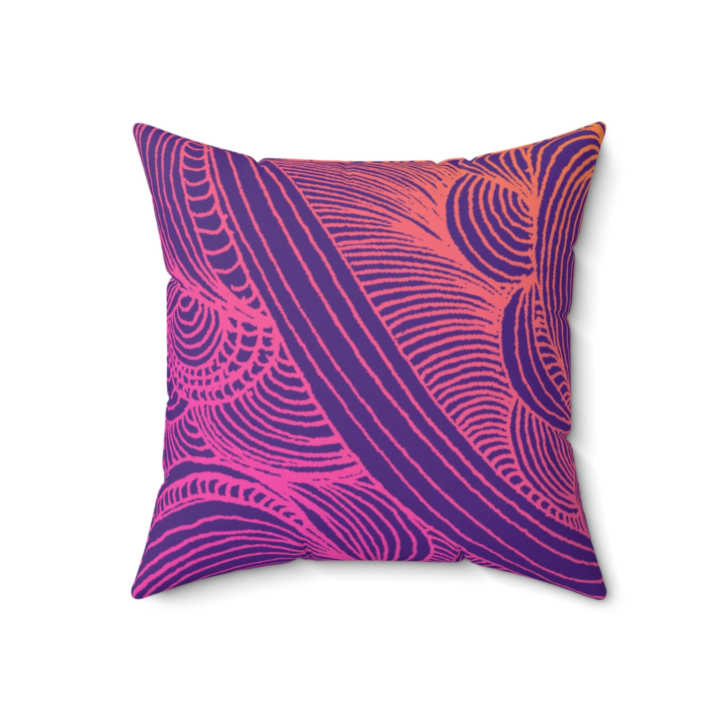 Whispers of Comfort-Spun Polyester Square Pillow