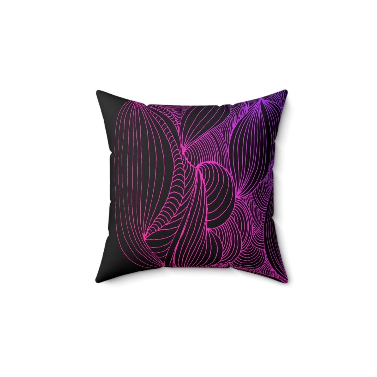 Whispers of Comfort-Spun Polyester Square Pillow