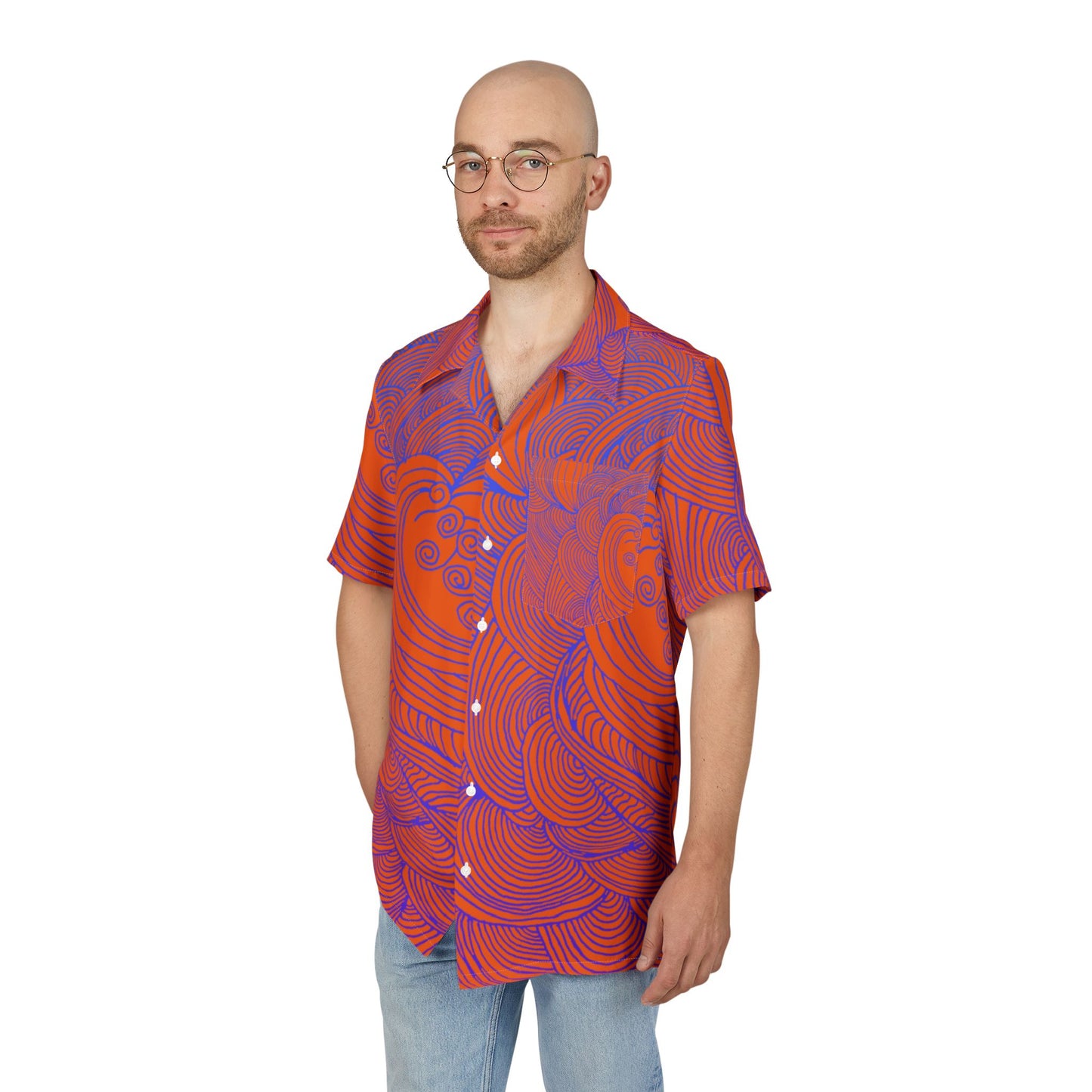 Unisex Hawaiian Button-Down Shirt - Tropical Summer Vibes