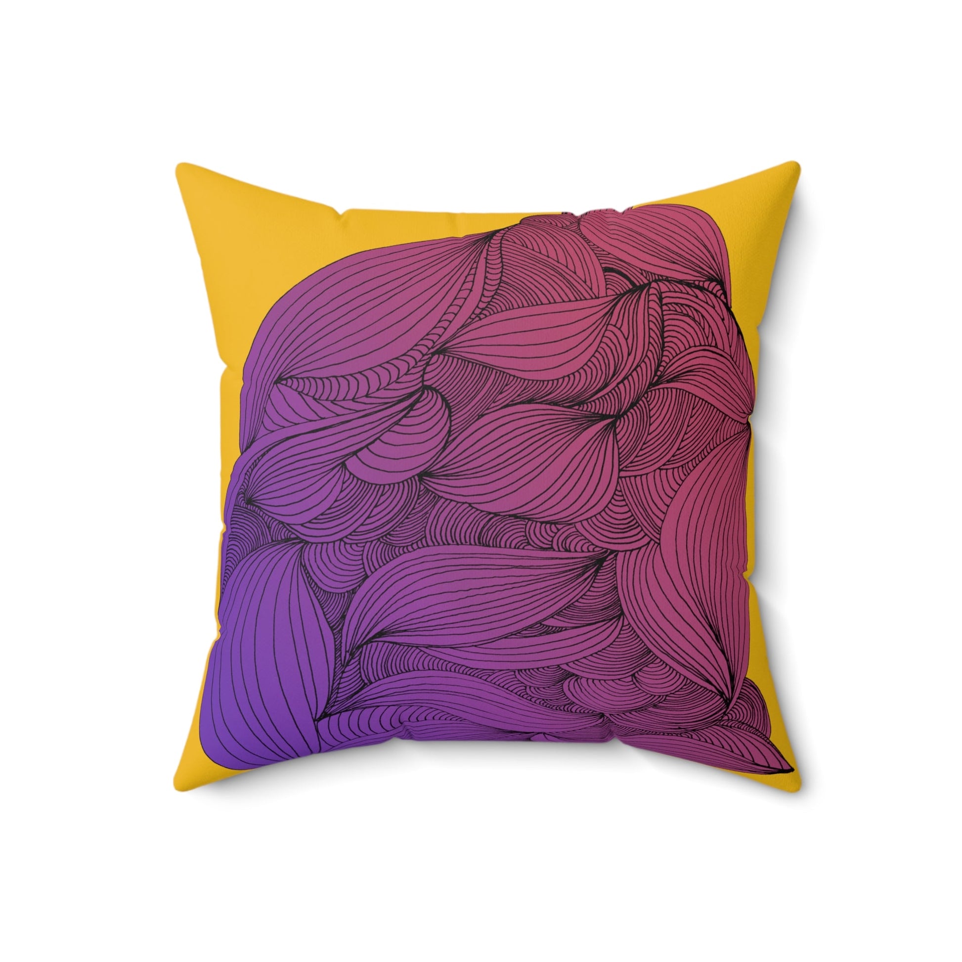 Whispers of Comfort-Spun Polyester Square Pillow