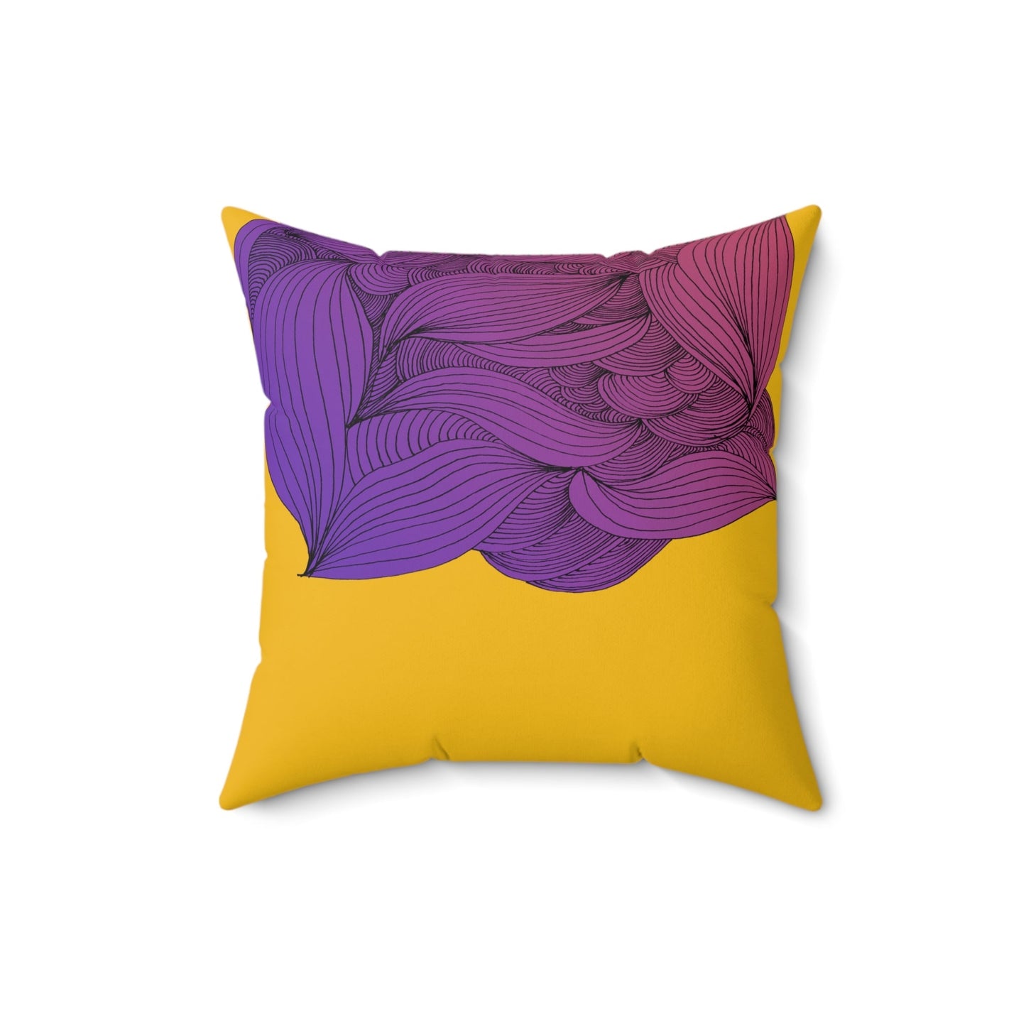 Whispers of Comfort-Spun Polyester Square Pillow