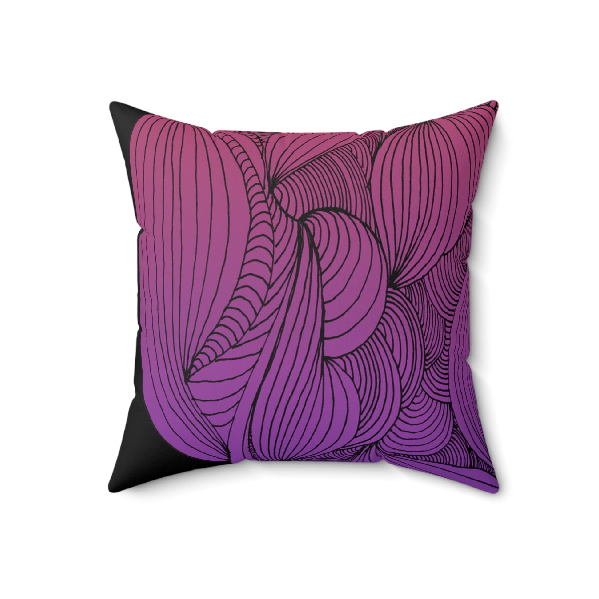Whispers of Comfort-Spun Polyester Square Pillow
