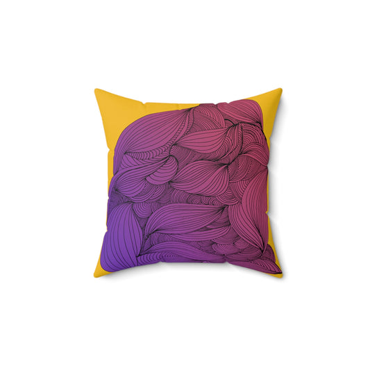Whispers of Comfort-Spun Polyester Square Pillow