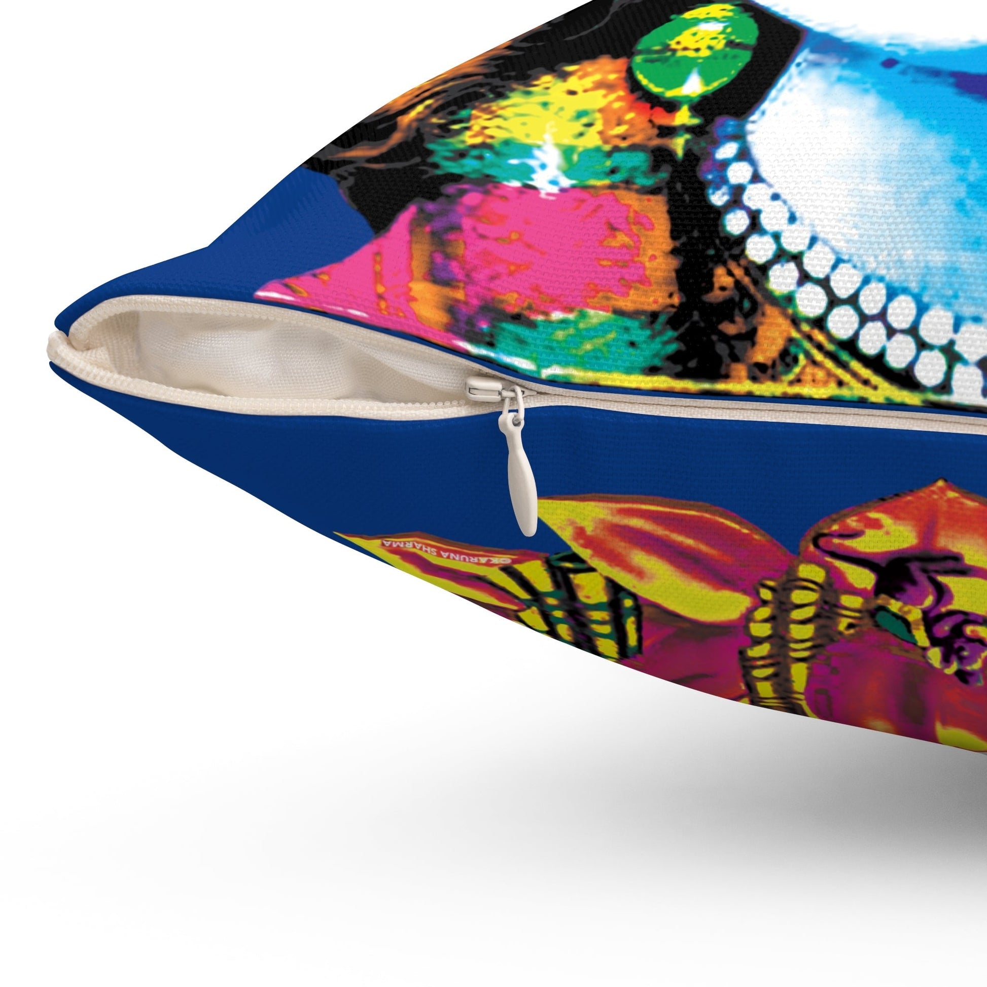 Whispers of Comfort-Spun Polyester Square Pillow