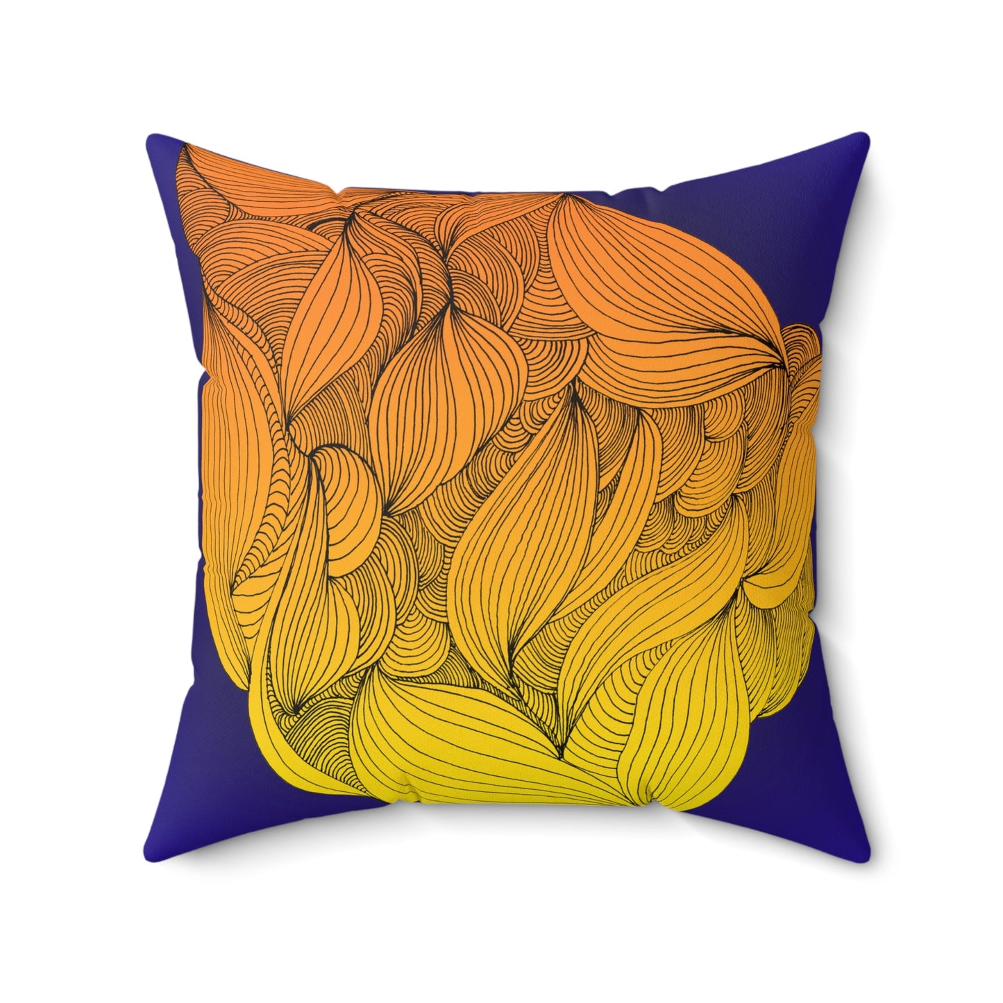 Whispers of Comfort-Spun Polyester Square Pillow
