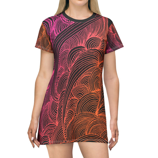 Flow of Love-T-Shirt Dress