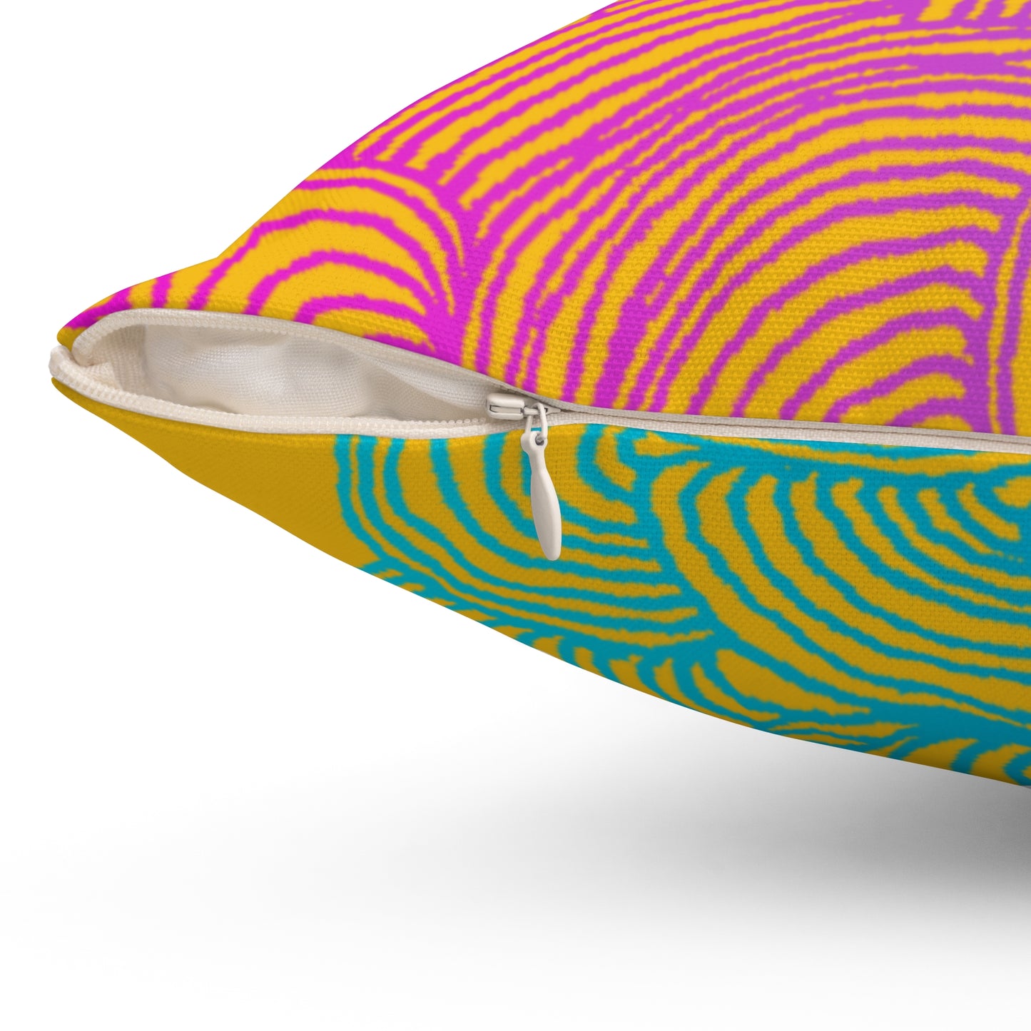 Whispers of Comfort-Spun Polyester Square Pillow
