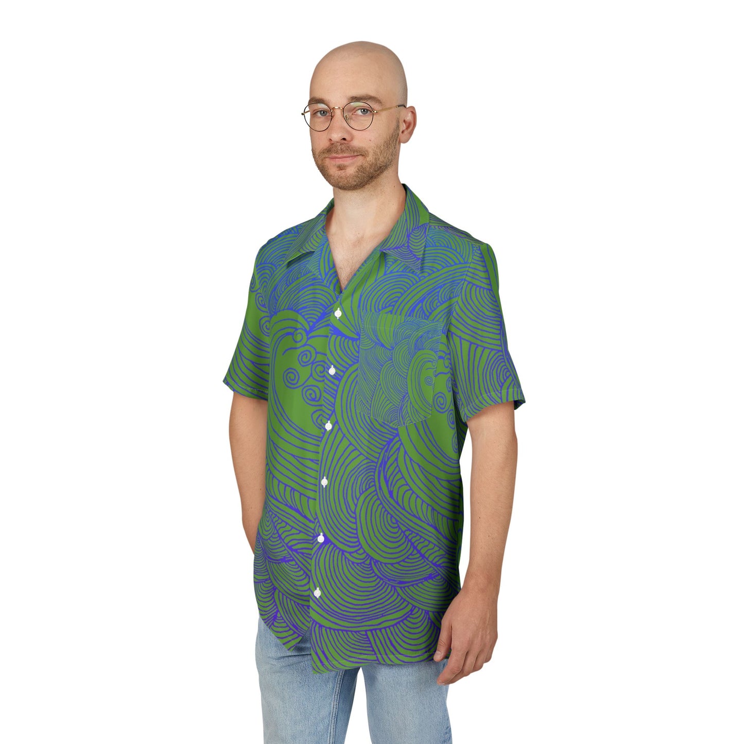 Unisex Hawaiian Button-Down Shirt - Tropical Summer Vibes