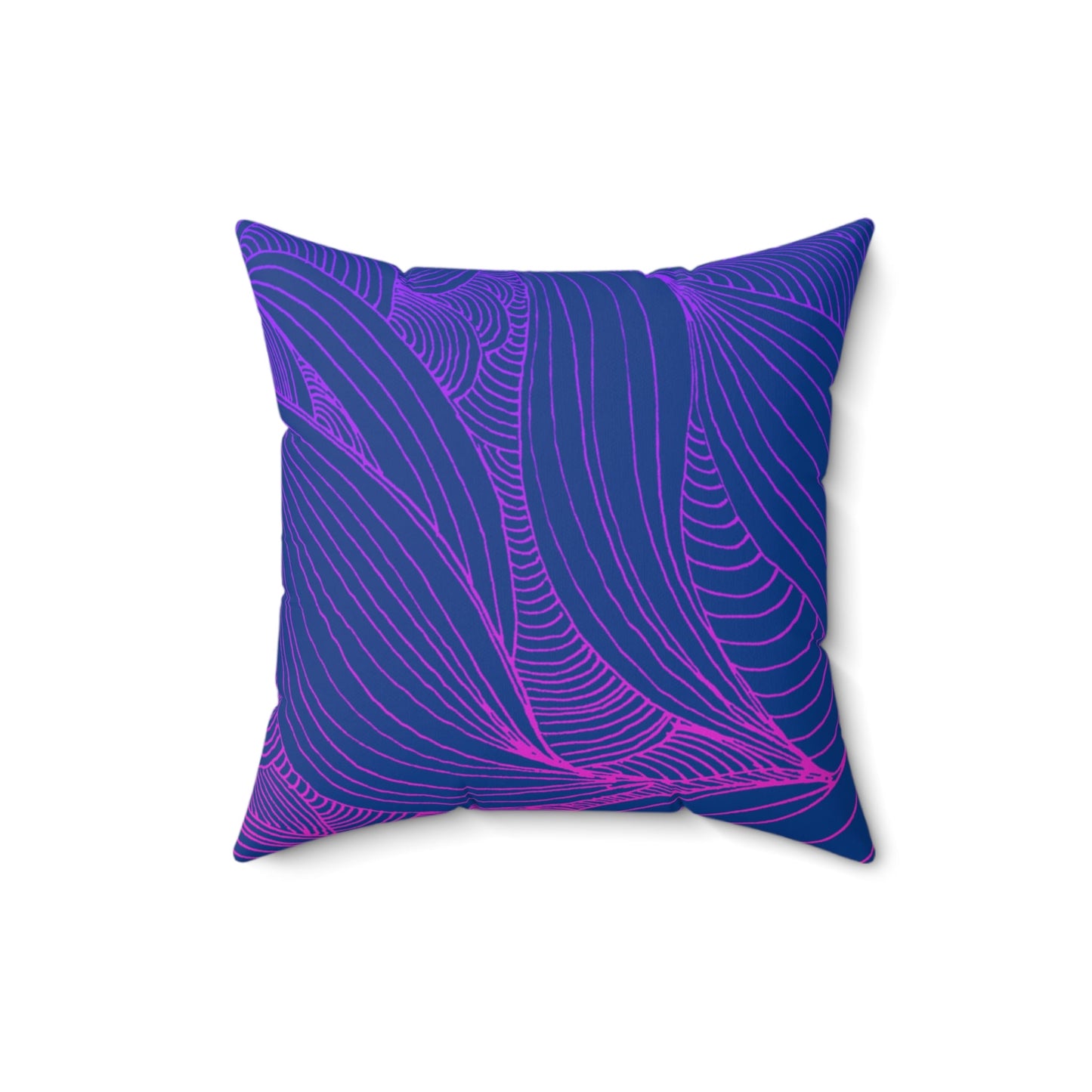 Whispers of Comfort-Spun Polyester Square Pillow