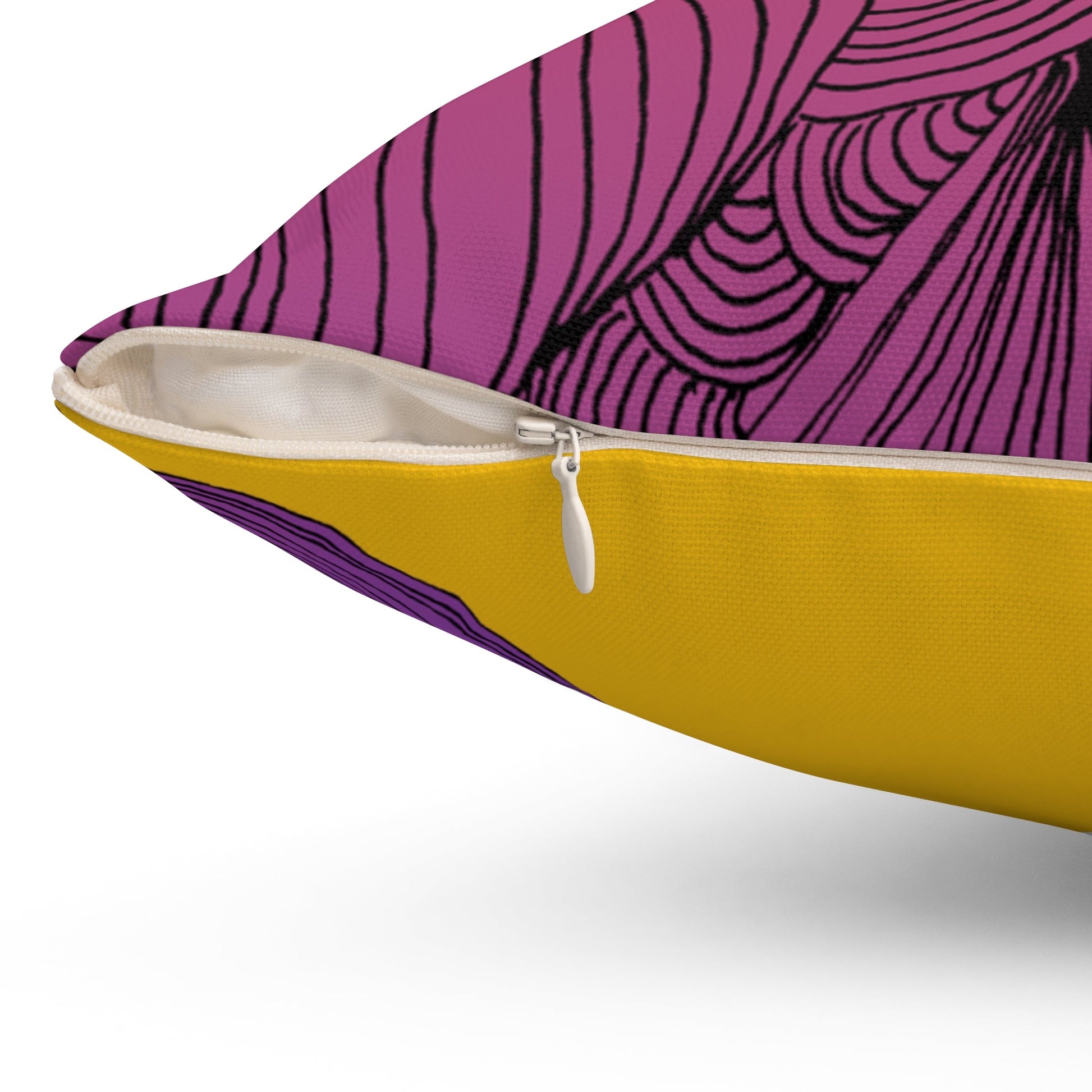 Whispers of Comfort-Spun Polyester Square Pillow