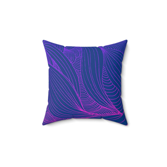Whispers of Comfort-Spun Polyester Square Pillow