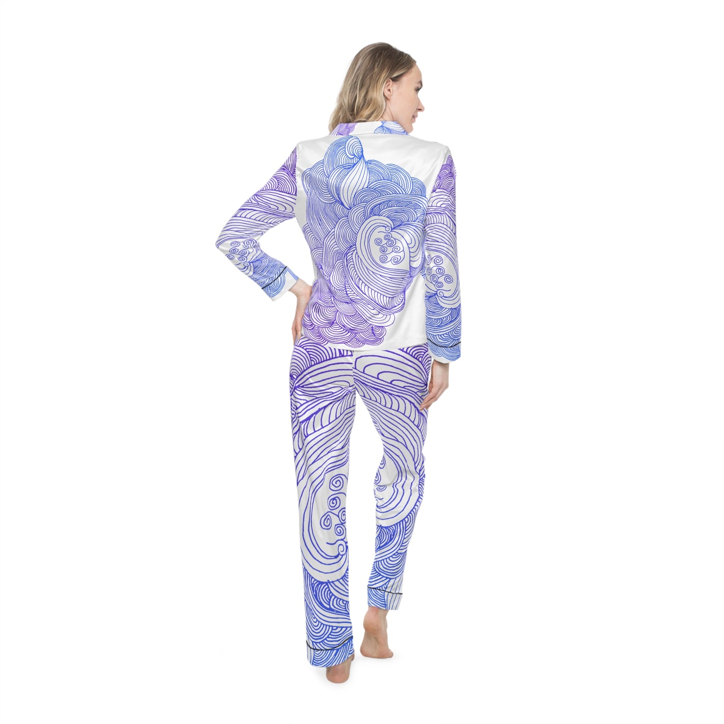 Women's Satin Pajama Set - Elegant Sleepwear