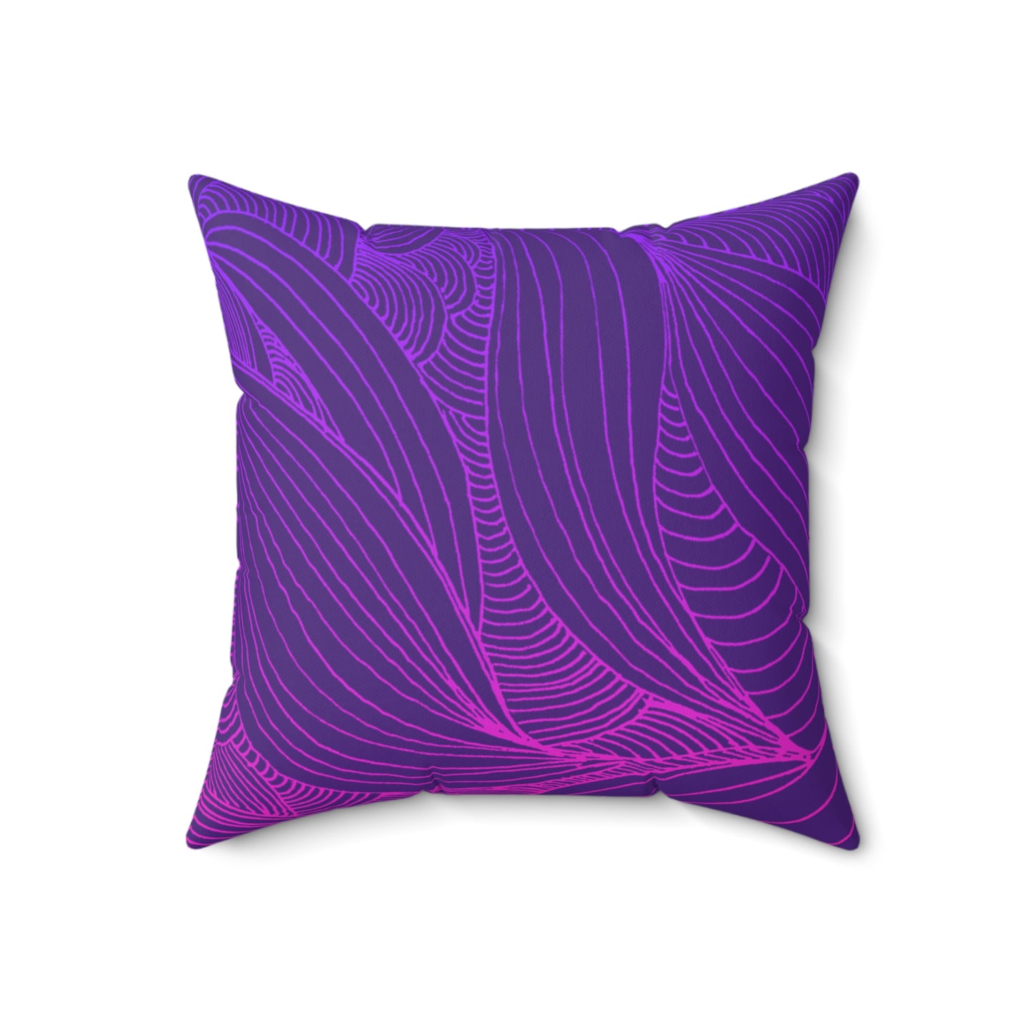 Whispers of Comfort-Spun Polyester Square Pillow