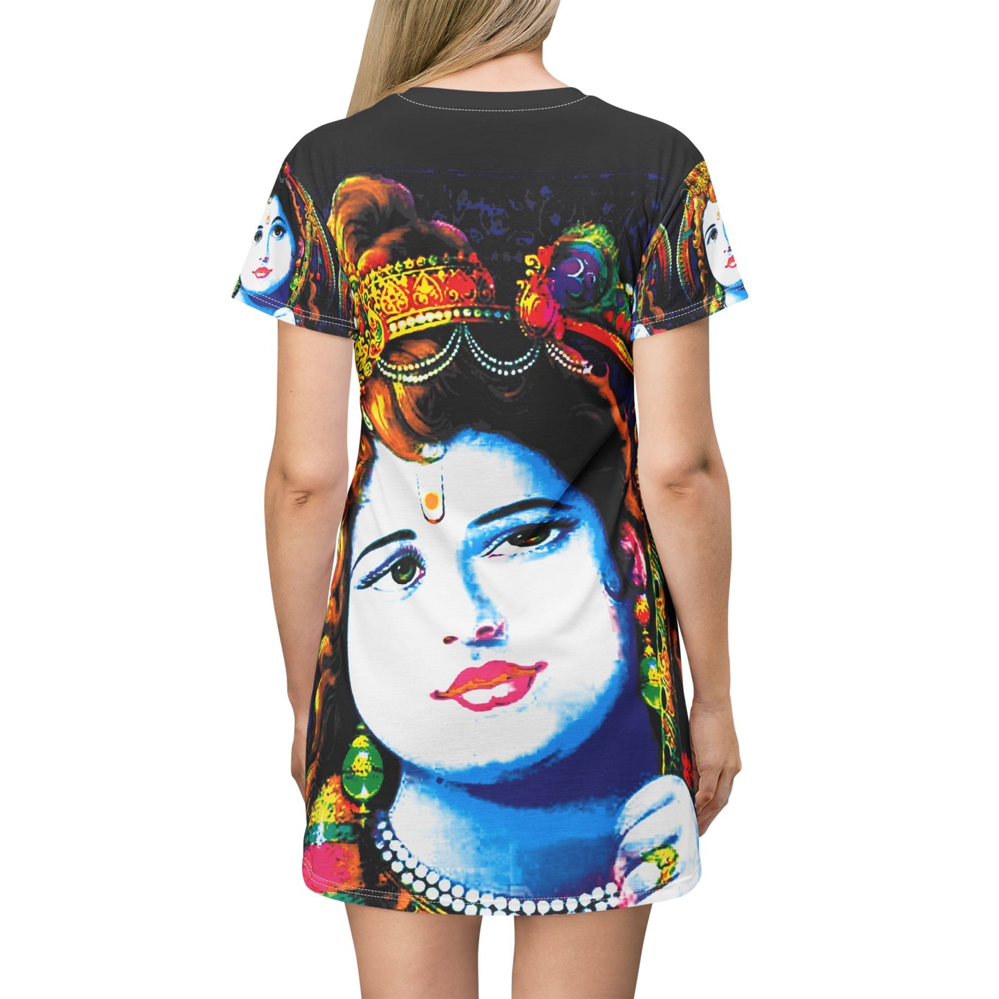 Krishna Blue T-Shirt Dress