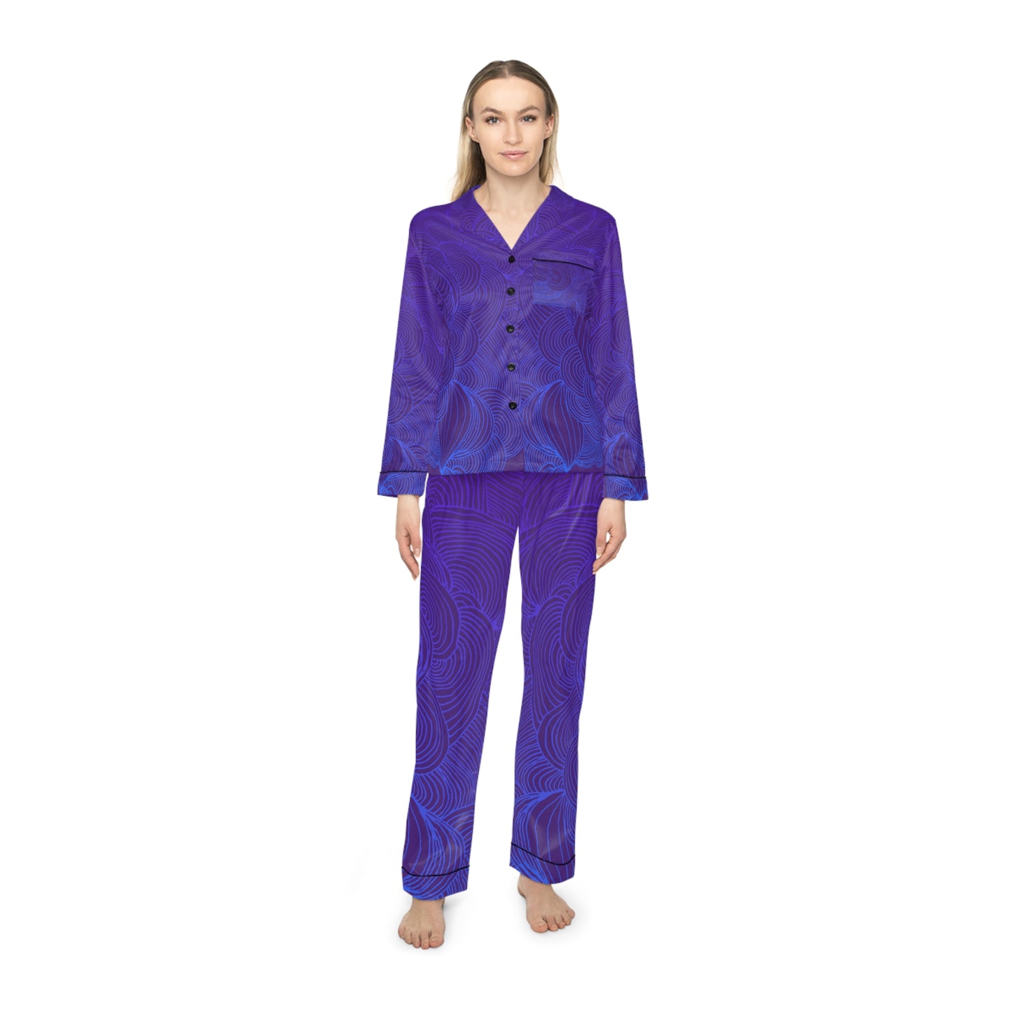Women's Satin Pajama Set - Elegant Sleepwear
