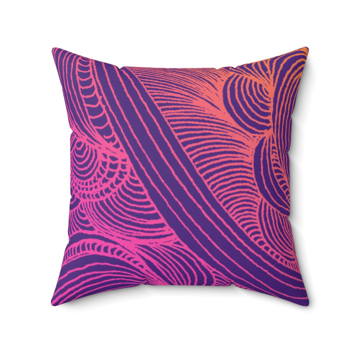 Whispers of Comfort-Spun Polyester Square Pillow
