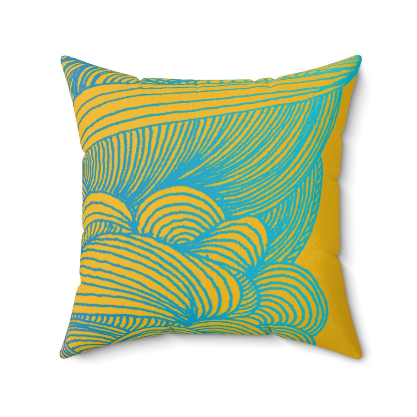 Whispers of Comfort-Spun Polyester Square Pillow
