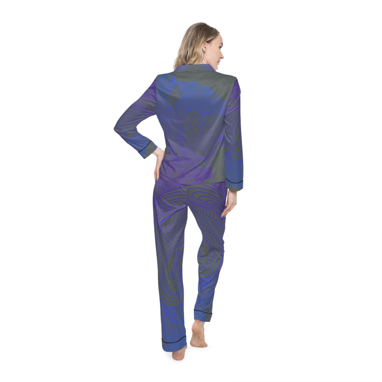 Women's Satin Pajama Set - Elegant Sleepwear