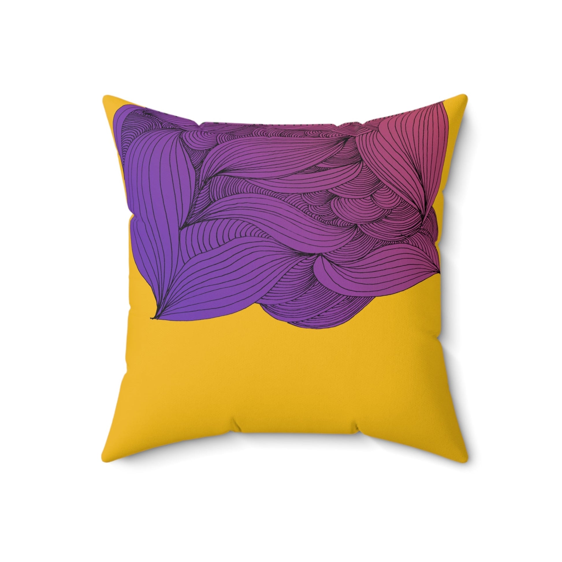 Whispers of Comfort-Spun Polyester Square Pillow