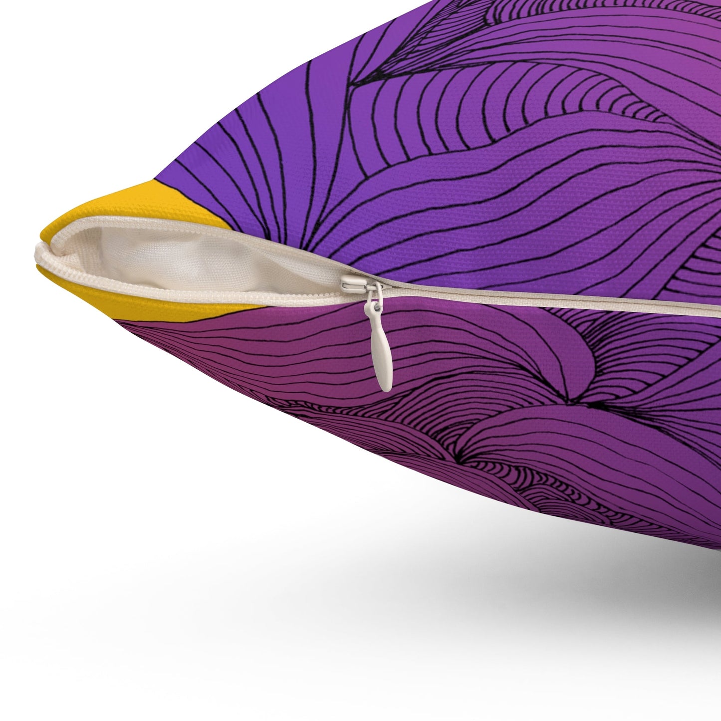 Whispers of Comfort-Spun Polyester Square Pillow